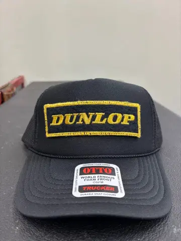 DUNLOP 빈티지 와펜 90s sOTTO 트래커 햇 블랙