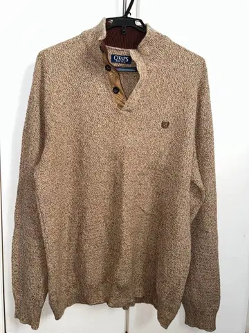 CHAPS 하프 버튼 니트 스웨터 구제 의류