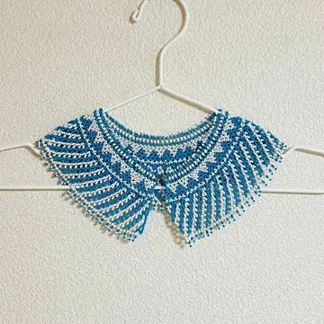 vintage 비즈 탈착식 옷깃 액세서리