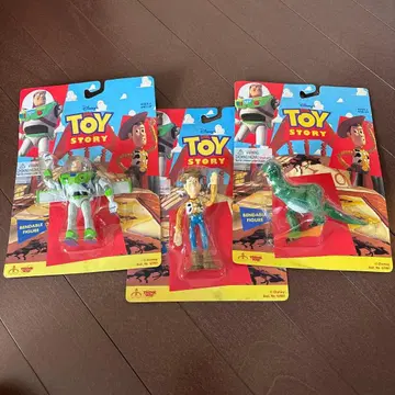빈티지 디즈니 토이 스토리 우디 버즈 렉스 피규어
