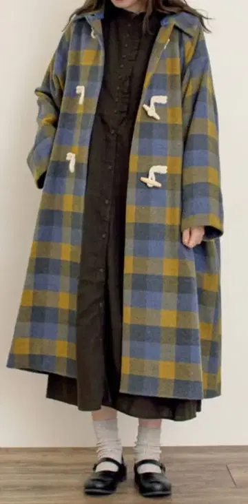 새상품 Samansa Mos2 태즈메이니아 울 2WAY 옷깃 롱 코트