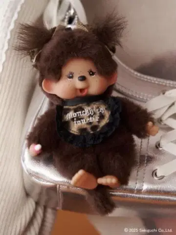 monchhichi jouetie 레오파드 키체인 몽치치