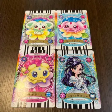 [레어] 빛의 전사 프리큐어 카드 4장 세트