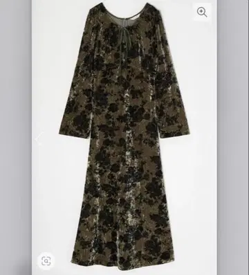 moussy 꽃무늬 벨로아 원피스