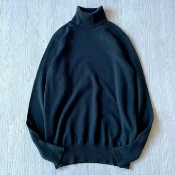 새상품급 이에나 캐시미어 터틀넥 풀오버 캐시미어 100% 그린