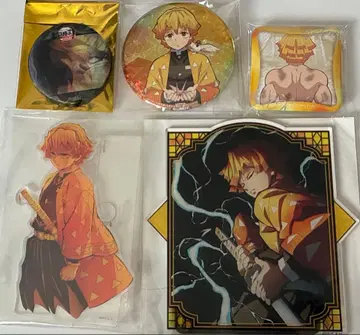 귀멸의 칼날 아가츠마 젠이츠 아크릴 스탠드 캔뱃지 묶음 판매