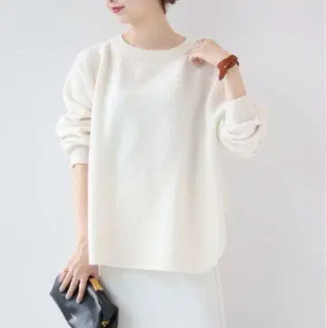 미사용 택 포함 plage 파인 울 풀오버