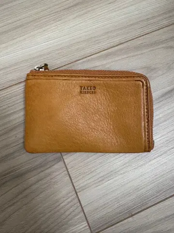 TAKEO KIKUCHI 브라운 코인 케이스