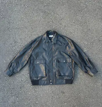 MONO-MART 블랙 가죽 자켓 M