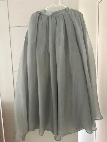 ebure 블루 그레이 쉬폰 스커트