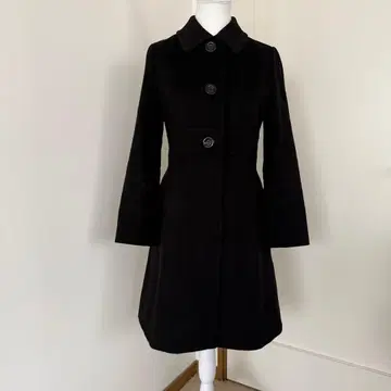 [새상품급] INED 웨스 절개 캐시미어 롱 코트