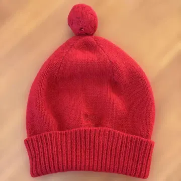 안야 힌드마치 캐시미어 니트 모자 빨간색