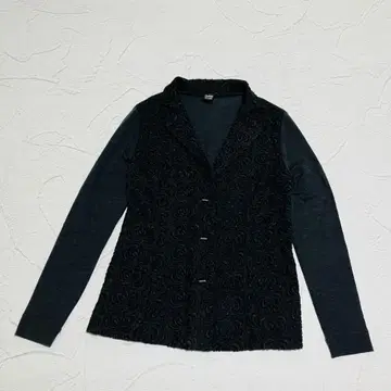 오스카리토 니트 자켓 울 실크 레이스 그레이 이탈리아제