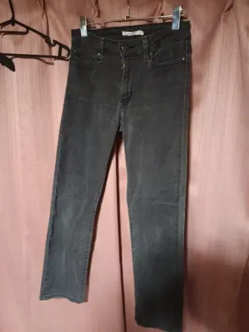 리바이스 LEVIS 다크 블랙 712 슬림 스키니 데님 5 포켓