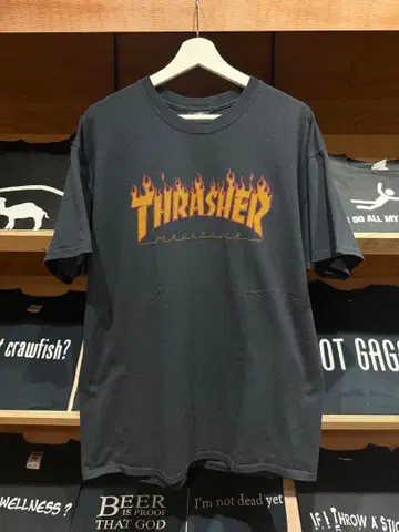 00s Thrasher Flame Logo 파이어 패턴 스트릿