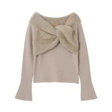 COCODEAL 오프숄더 트위스트 니트