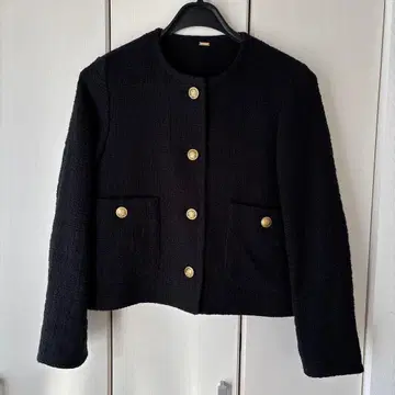 Mila Owen 노카라 숏 자켓 블랙