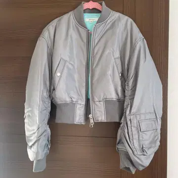 MOUSSY 그레이 MA-1 자켓