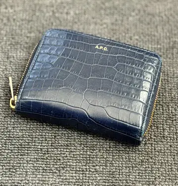 A.P.C. 네이비 접이식 지갑 미니 지갑