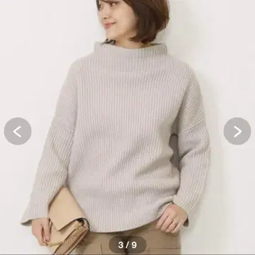 두지엠 클라세 보틀넥 하찌 울 캐시미어 니트