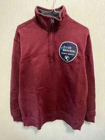 구제 의류 ARROW 하프 집업 맨투맨 방글라데시 산 짙은 빨강 M