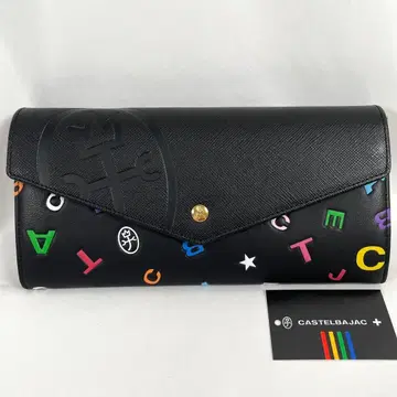 미사용 CASTELBAJAC 까스텔바작 장지갑 플랩 가죽