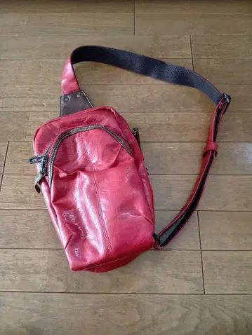 MALE & CO. 가죽 숄더백 레드