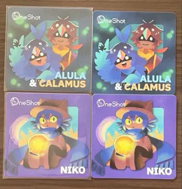 OneShot 게이머 야키 코스터 4점