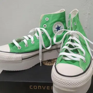 CONVERSE 통굽 그린 스니커즈