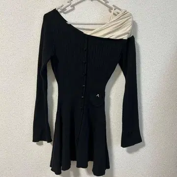 ANDMARY Helen knit flare mini dress