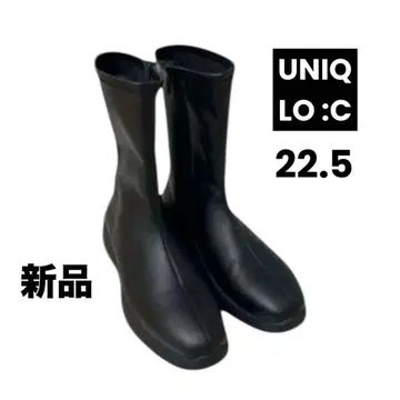 [ 새상품 ] UNIQLO :C 유니클로 씨 스트레치 숏부츠 블랙