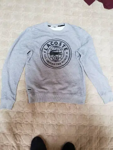 70s LACOSTE 그레이 크루넥 트레이닝복