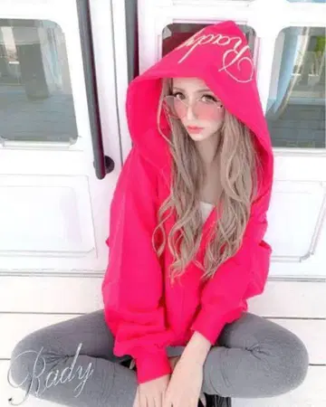 Rady 핑크 후드티 갸루