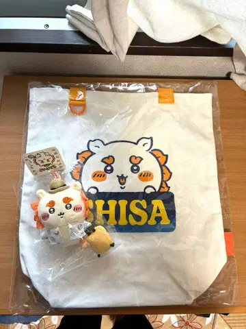 시사 외출 마스코트 토트백