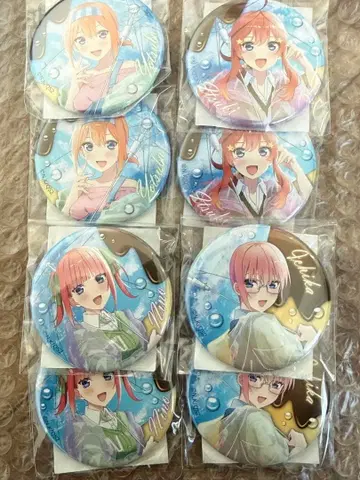 이치카 니노 요츠바 이츠키 Anisugar 푸딩 캔뱃지 5등분의 신부