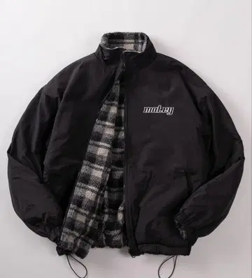 mikey 블랙 자켓 플리스 라이너 포함