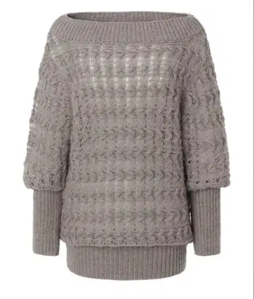 쓰리타임즈 Mellow tops 니트 그레이 한국 threetimes