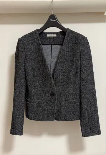 에포카 새상품급 노카라 자켓 그레이 계열