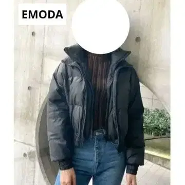 블랙 레이어 숏 다운 자켓