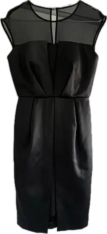 블랙 시스루 드레스