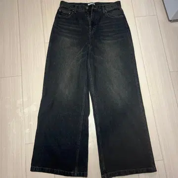 Regen Glanz 배기 데님