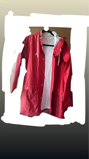 여성용 후드 부착 레드 마운틴 파카