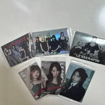 LE SSERAFIM 사진 카드 6장 세트