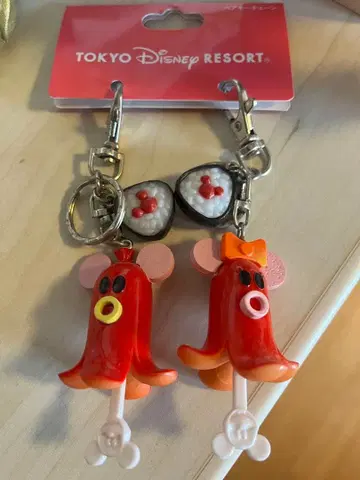 [ 미사용 새상품 ] 디즈니 미키 & 미니 타코소시지 키체인