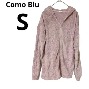 Como Blu [ S ] 여성용 상의 얇은 핑크 플리스 자켓