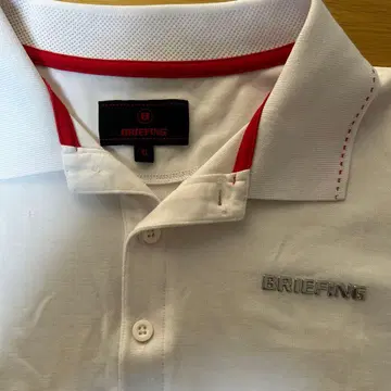BRIEFING 피케 셔츠 XL 화이트