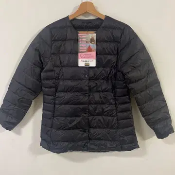 미사용 새상품 프리미엄 라이트 다운 자켓 블랙 M
