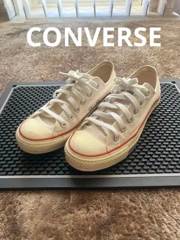 CONVERSE 화이트 로우컷 스니커즈 24.5cm