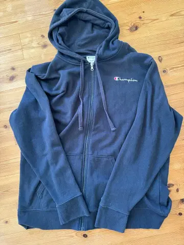 Champion 다크 그레이 후드티 XXL