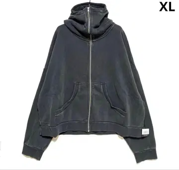 entire studios FULL ZIP WASHED BLACK